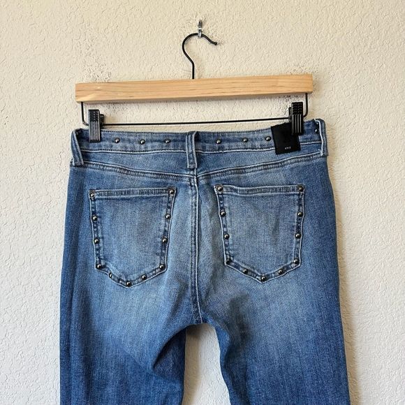 HALE by AG Drew Sculpted High Rise Skinny Crop Jeans with Studs - Picture 8 of 15